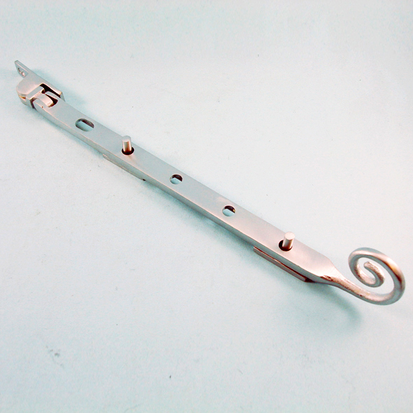 THD088/SCP • 250mm • Satin Chrome • Curly Tail End Casement Stay